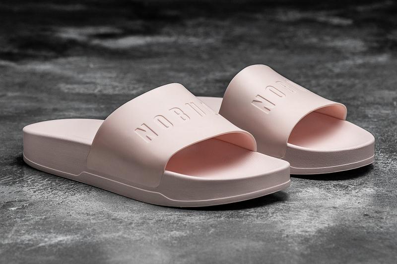 Men\'s Nobull Ivy Adjustabla Slides Pink | SG S2144G